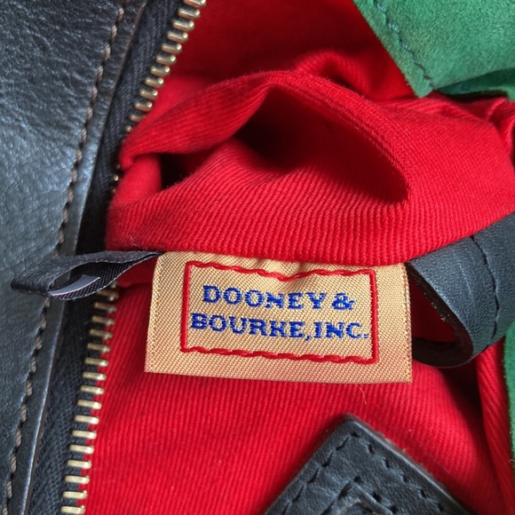 Dooney & Burke Large Florentine Black Leather Satchel! 🦆 - Picture 12 of 15